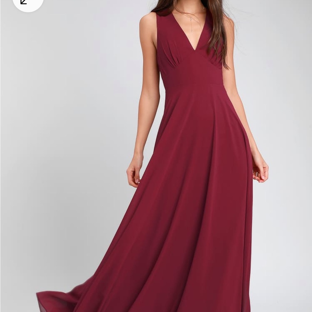 Lulus burgundy maxi dress - formal